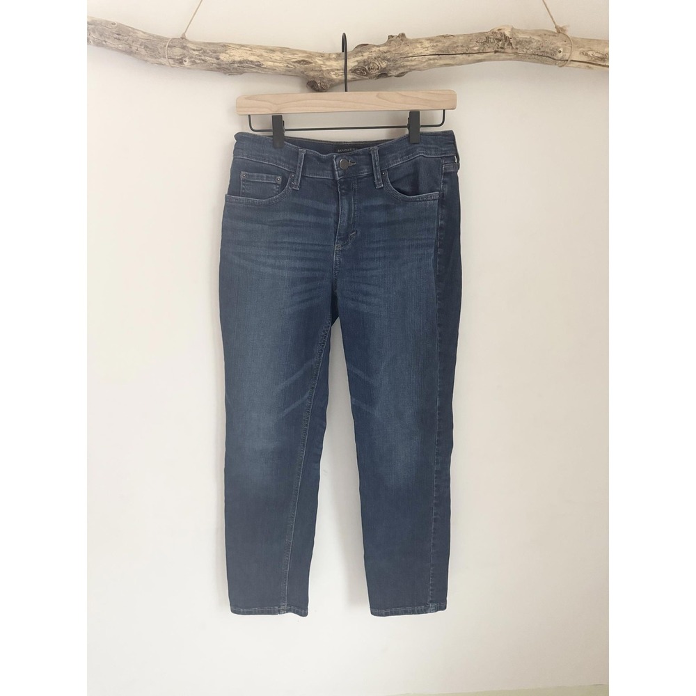 Banana Republic Womens Petite Girlfriend Jean Dark Wash Size 28 6‎ Denim